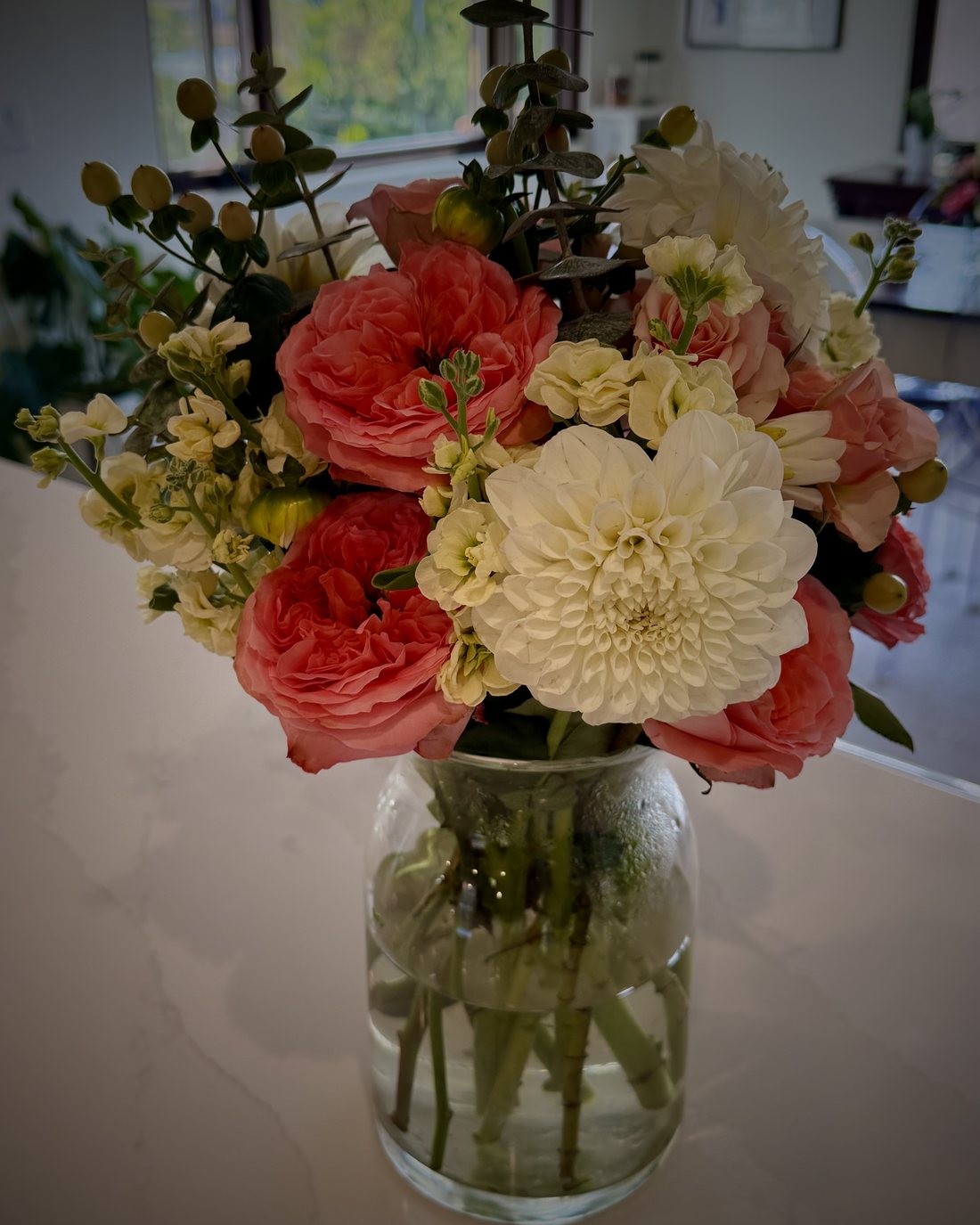 A Bloom Ritual arrangement styled as a gift